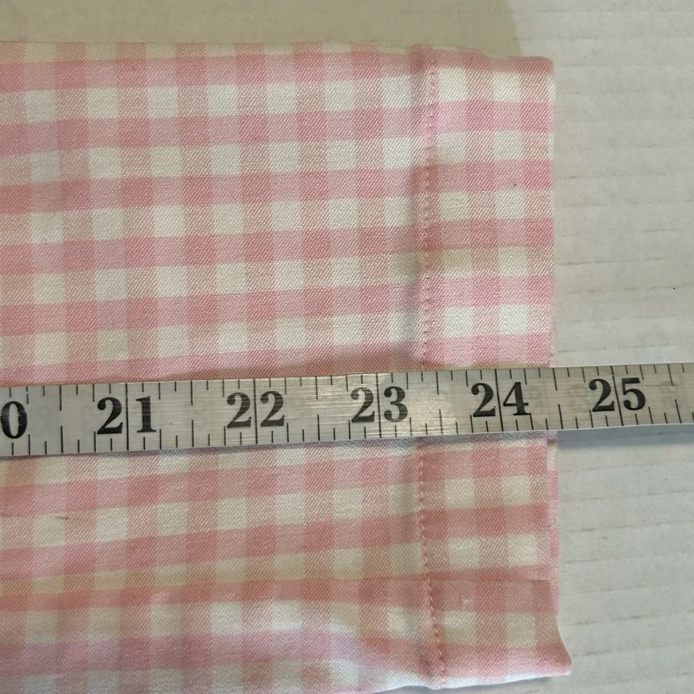 J. McLaughlin RESSIE white/ pink Gingham rayon blend jacket SZ 12 NWT